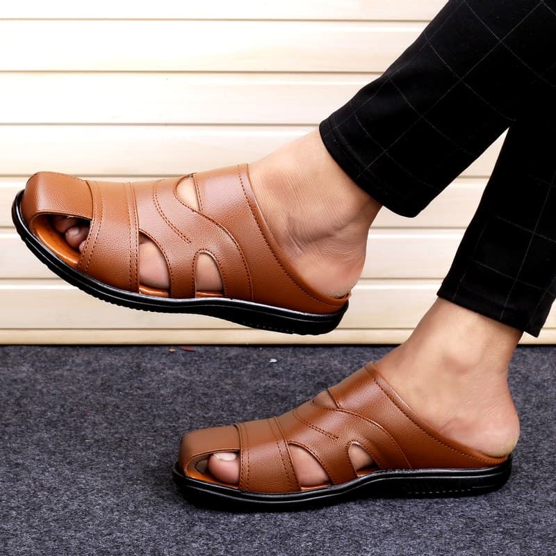 KAIM Positano Everyday Slide in Brown - Men's Sandals