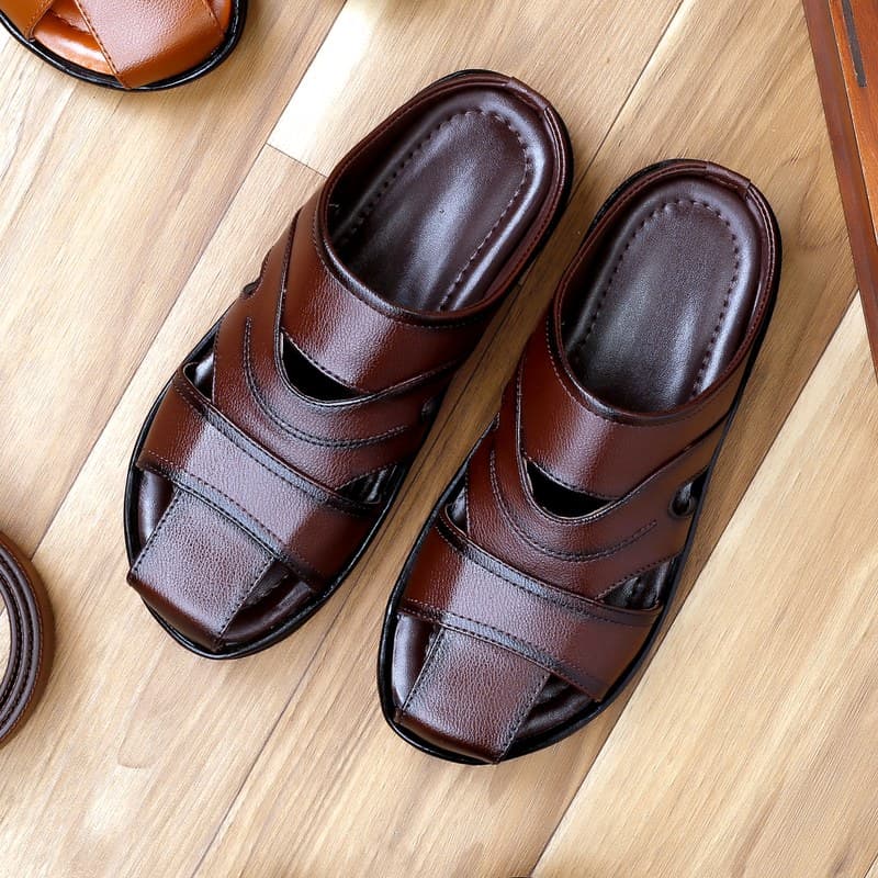 KAIM Positano Everyday Slide in Brown - Men's Sandals