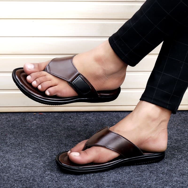 KAIM Milano Thong Sandal in Black - Men's Sandals
