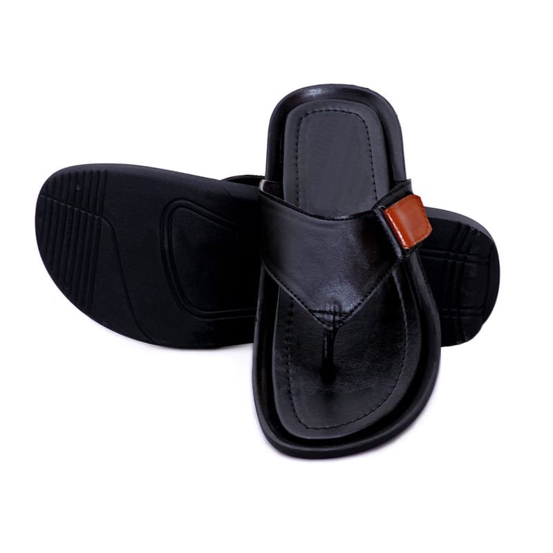 KAIM Milano Thong Sandal in Black - Men's Sandals