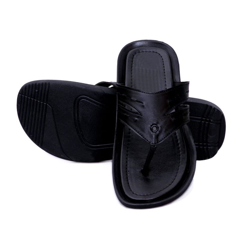 KAIM Zurich Cross-Strap Slide in Black - Men's Sandals