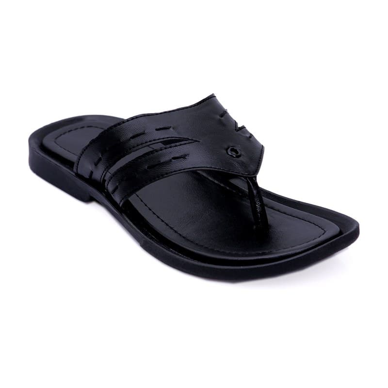KAIM Zurich Cross-Strap Slide in Black - Men's Sandals