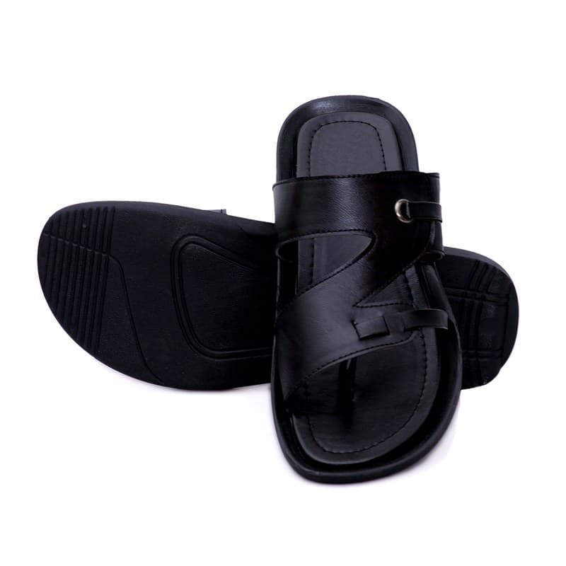 KAIM Napoli Woven Thong in Black - Men's Sandals