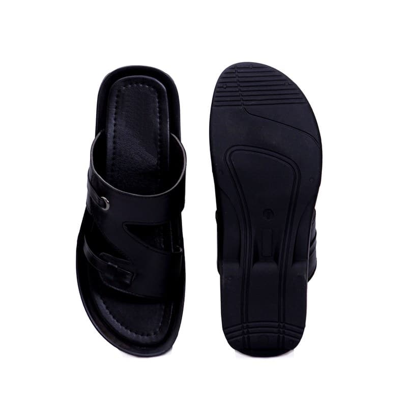 KAIM Napoli Woven Thong in Black - Men's Sandals