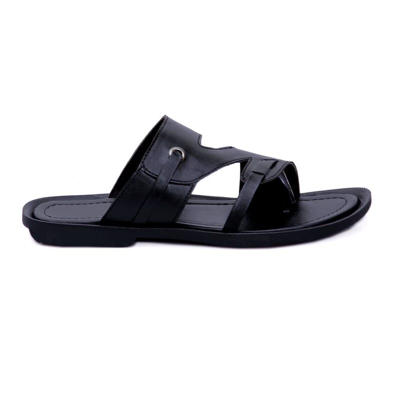 KAIM Napoli Woven Thong in Black - Men's Sandals