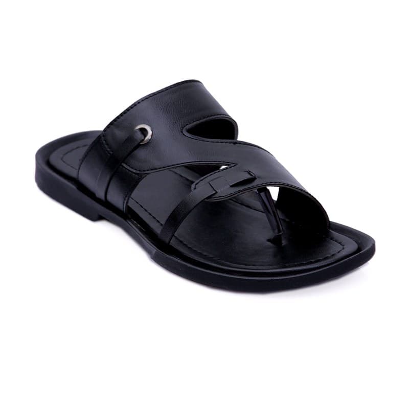 KAIM Napoli Woven Thong in Black - Men's Sandals