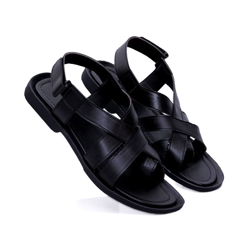 KAIM Verona Minimal Thong in Black - Men's Sandals