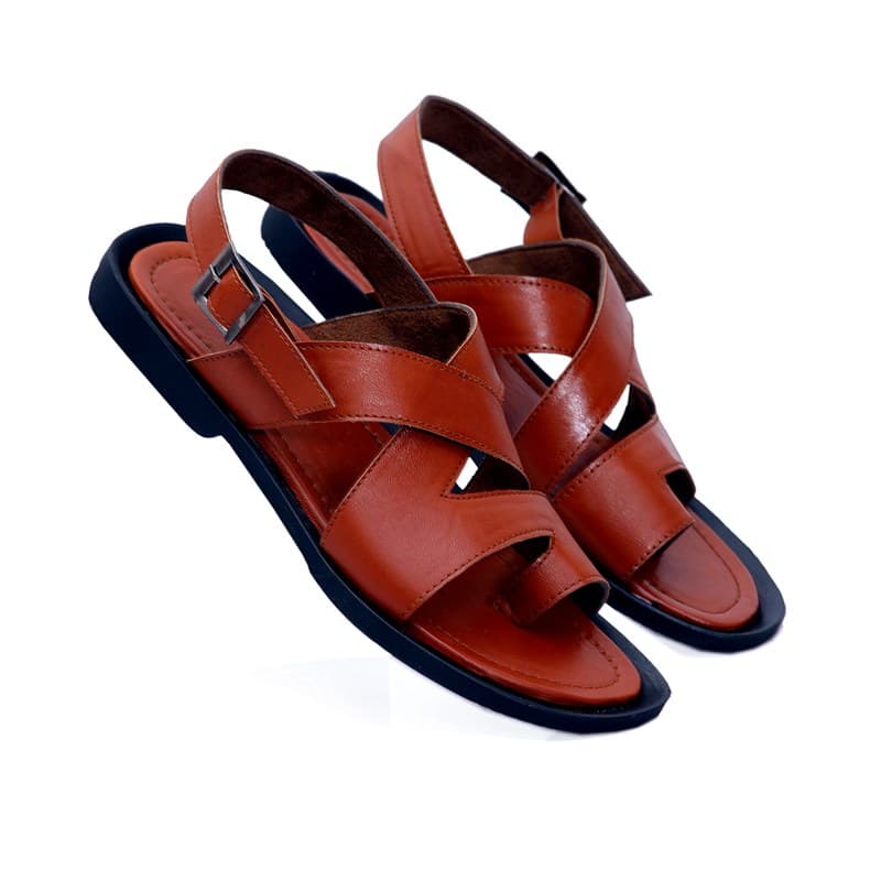 KAIM Torino Cross-Band Slide in Black - Men's Sandals
