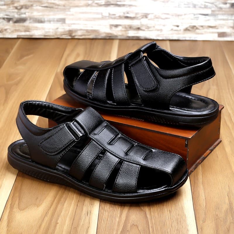 KAIM Amalfi Leather Slide in Brown - Men's Sandals